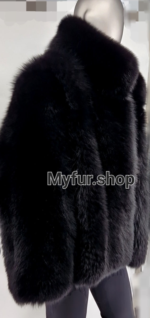 Thumbnail: MEN'S REAL FULLPELTS BLACK FOX JACKET