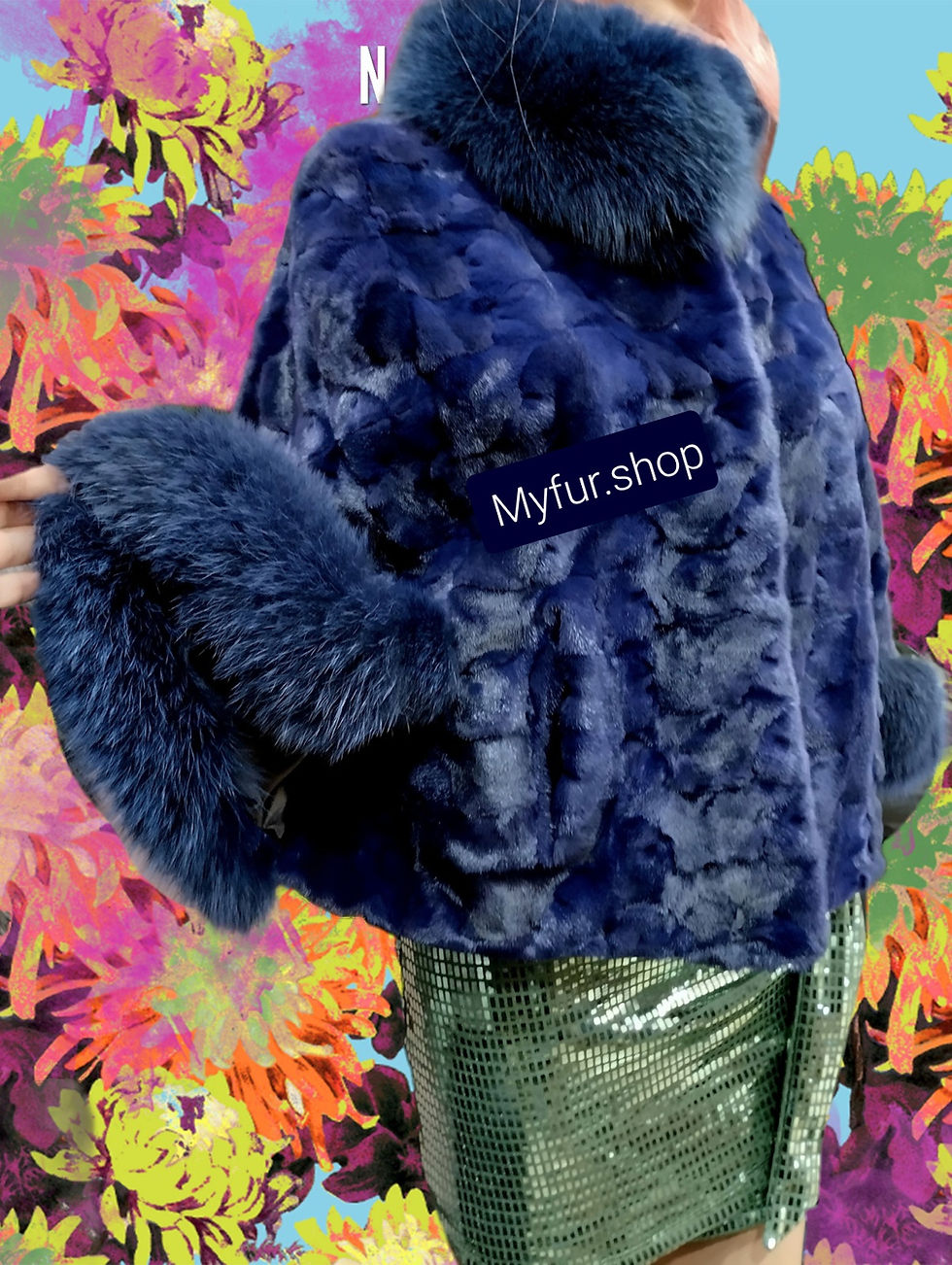 Thumbnail: MINK FUR CAPES in all colors 