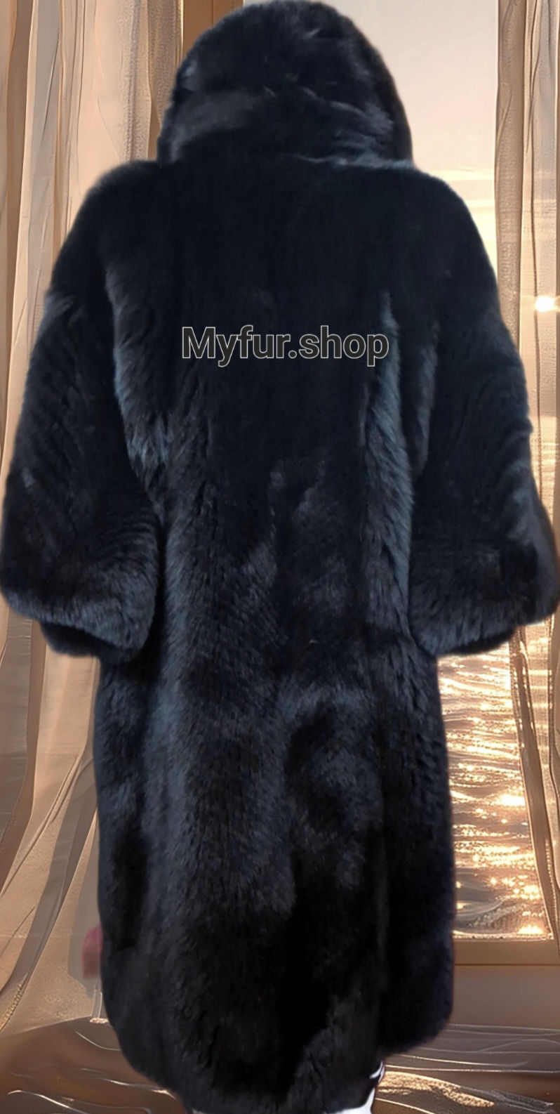 Thumbnail: MEN'S REAL FULLPELTS FOX KIMONO COAT 