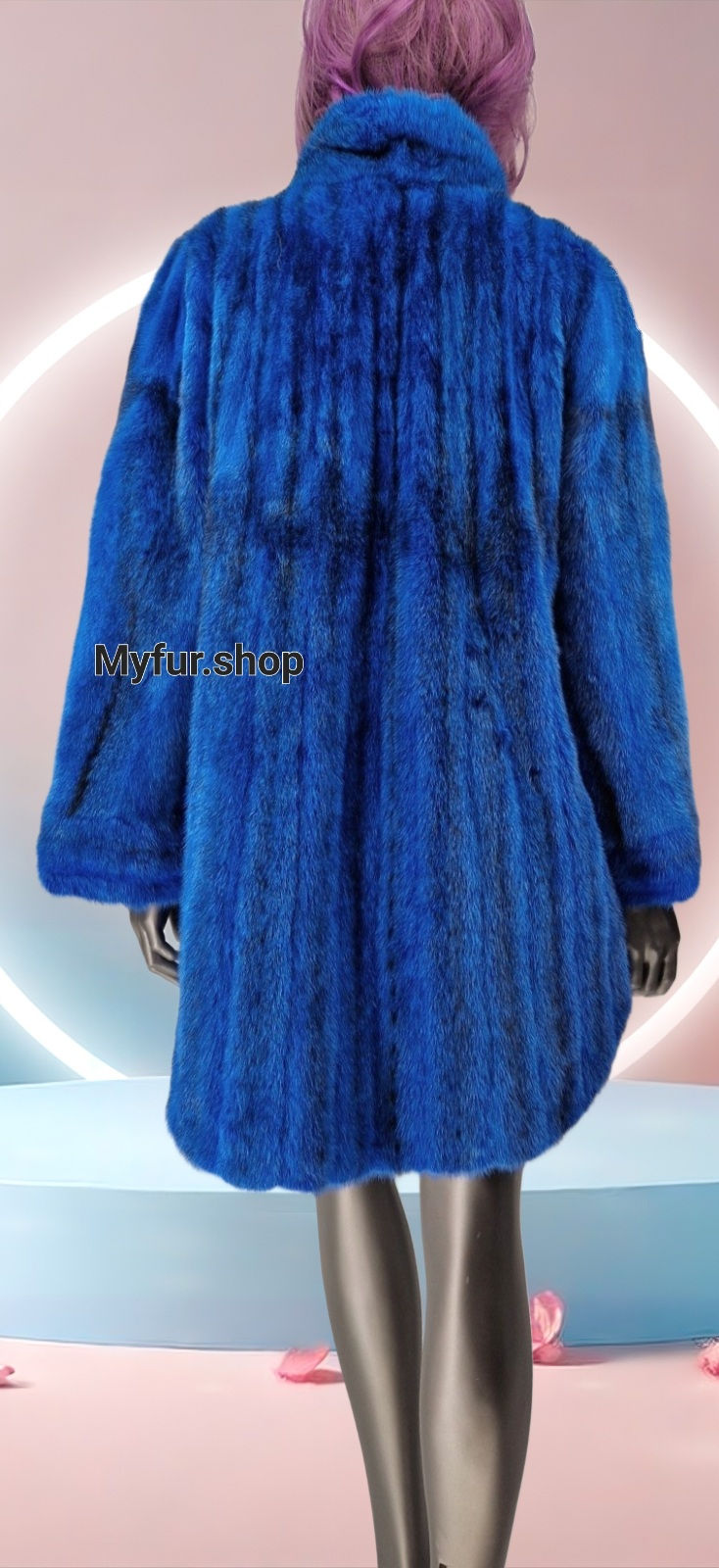 Thumbnail: FULLPELTS MINK FUR COAT IN ANY COLOR 