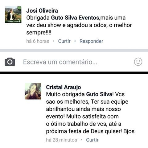 Depoimentos dos clientes