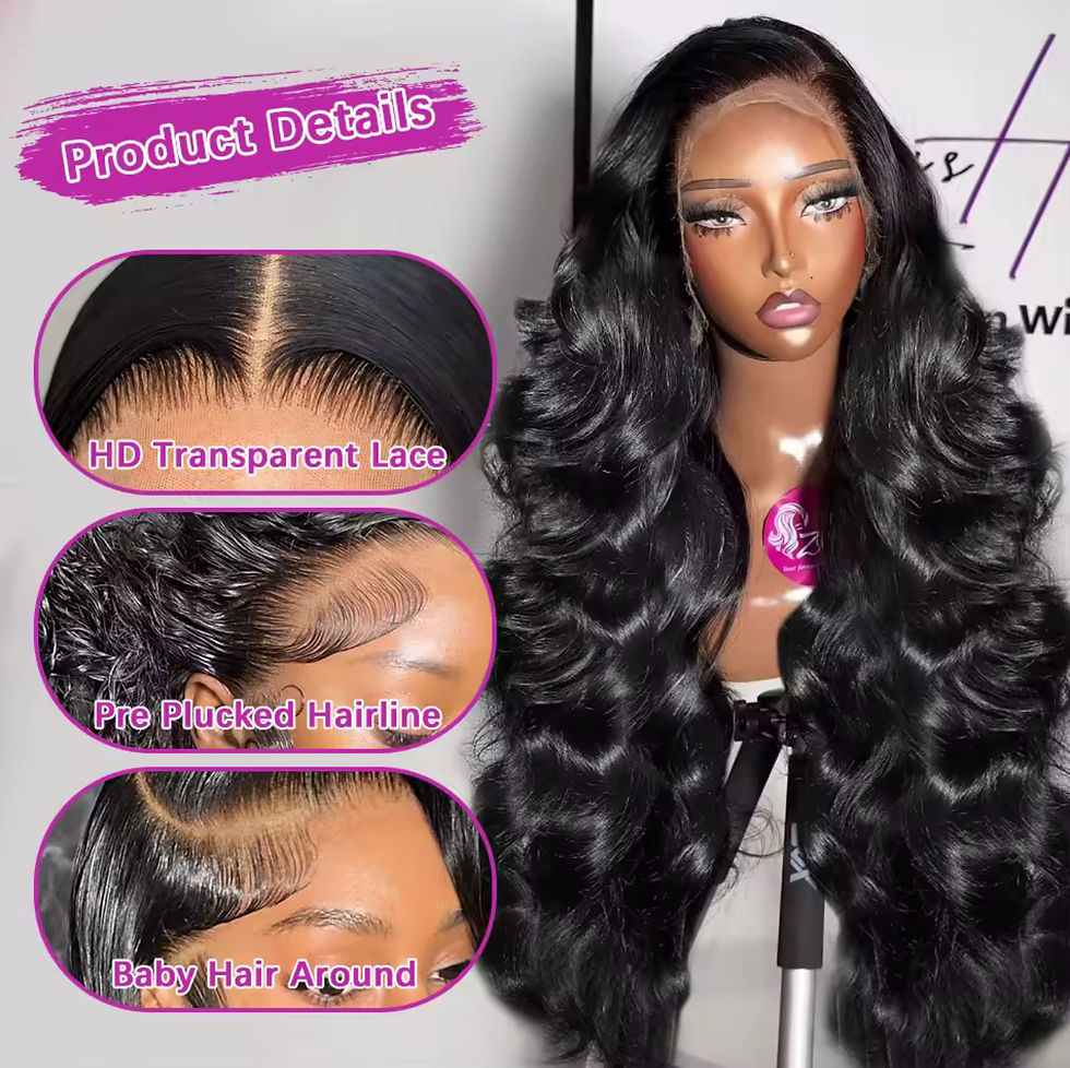 Thumbnail: Body Wave 13x6 Raw HD Transparent Lace Wig
