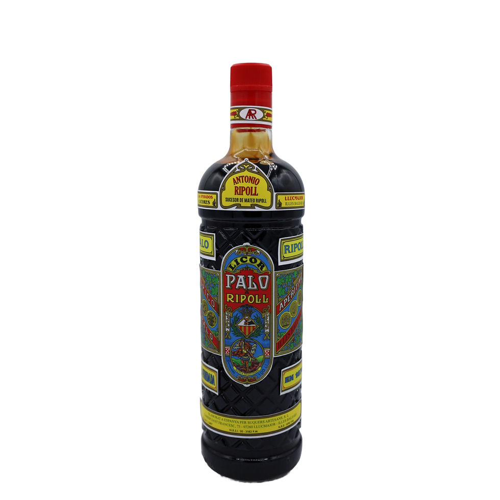 Eine Flasche Palo-Likör von Ripooll aus Mallorca, 1 Liter
