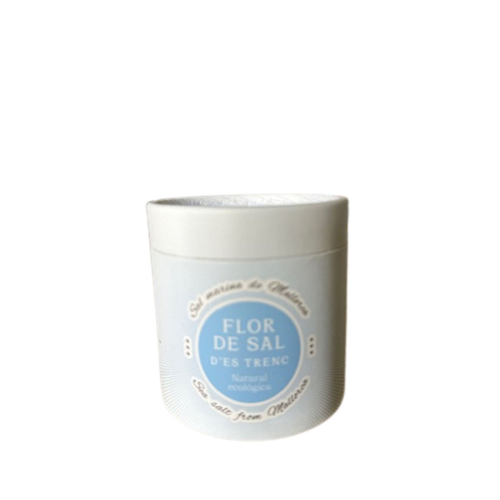 Flor de Sal D'Es Trenc Natural ecologica im 90g Pappbecher