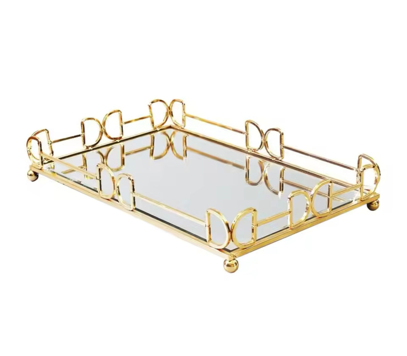 New Design Rectangle shape mirror tray