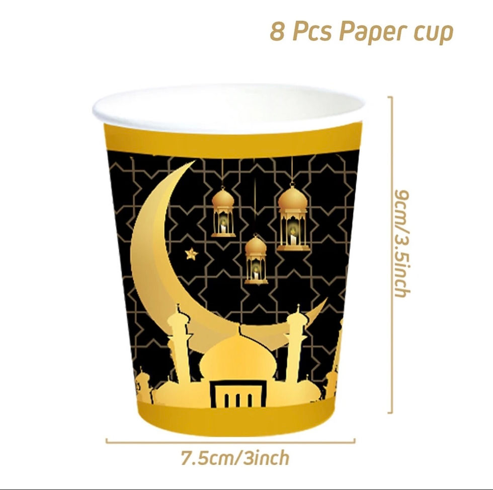 Thumbnail: Black and gold eid serving ware