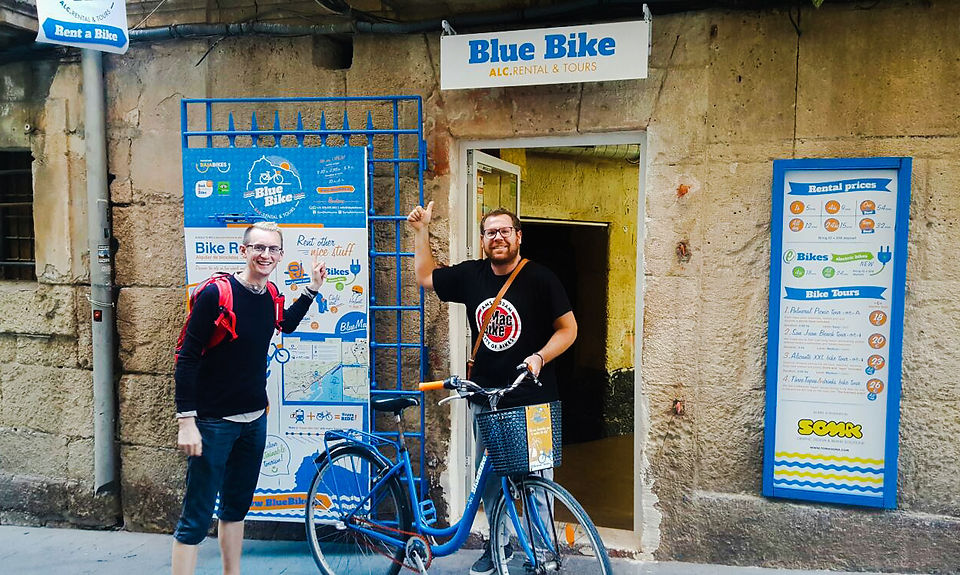 Hiring a bike from Blue Bike