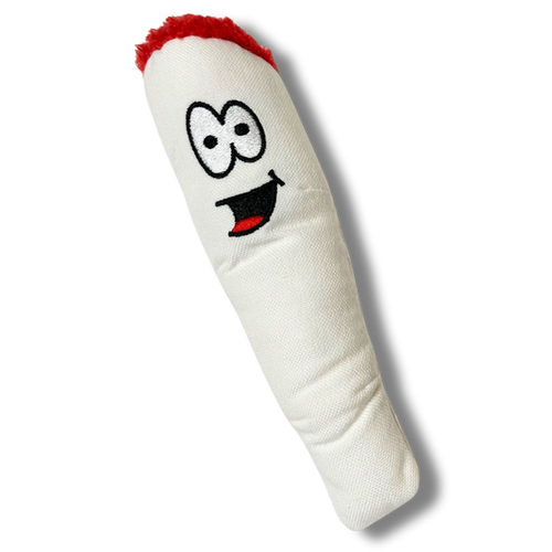 Jay The Joint Funny 420 Dog Toy - Built-in Squeaker