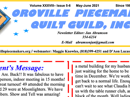 May/June 2021 Newsletter