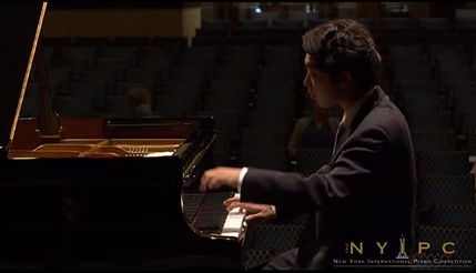 Jiahao Han in the 2022 New York International Piano Competition