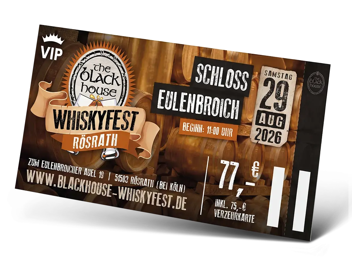 Whiskyfest Rösrath VIP Ticket - nur 200 Stück!