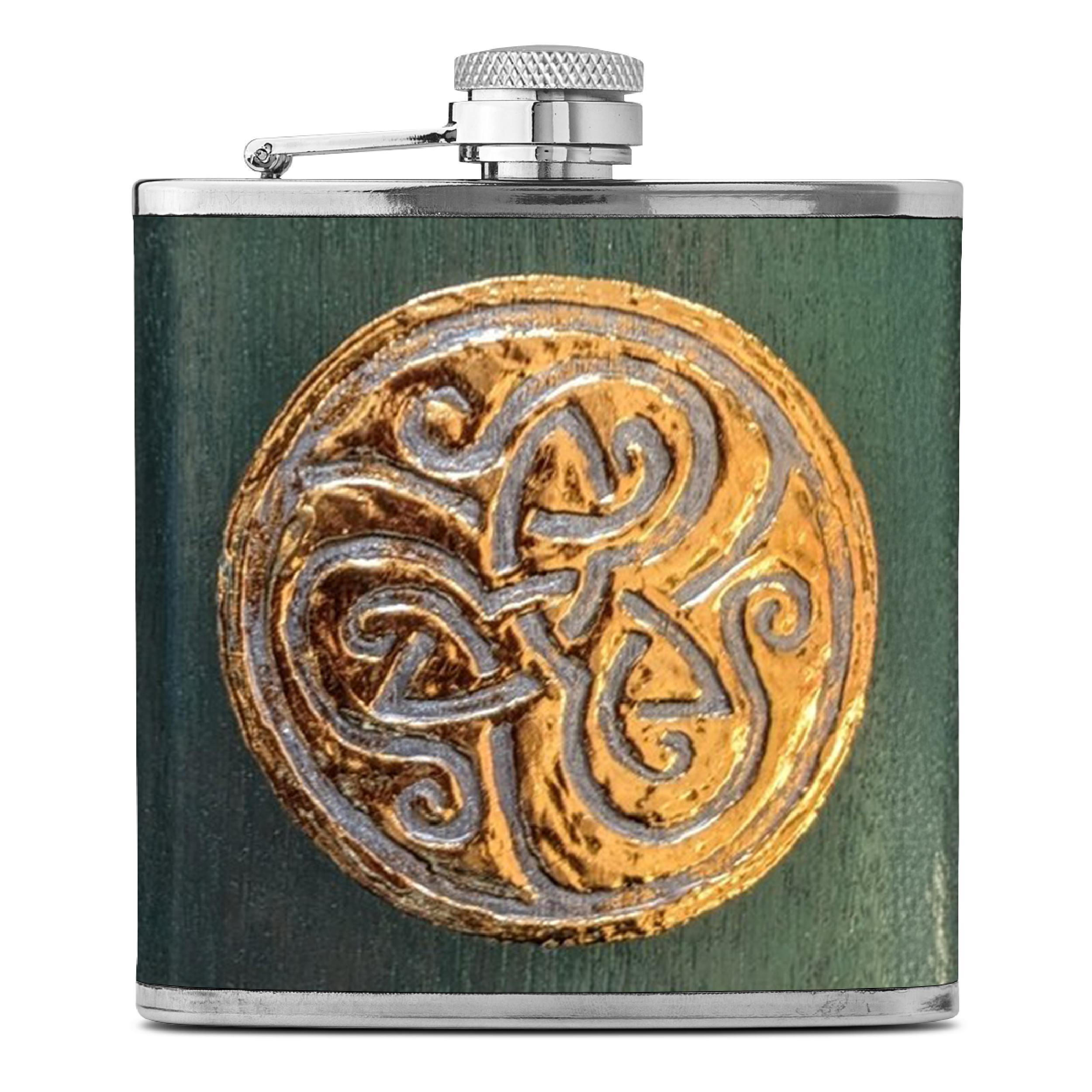 Flachmann Triskele Gold