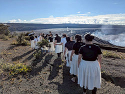キラウエア火山、ハレマウマウにて