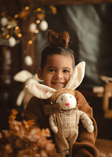 criança ensaio infantil de páscoa