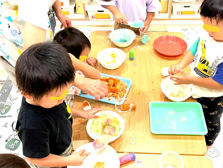 吸水ポリマーの「わんこそば」バージョンやー!