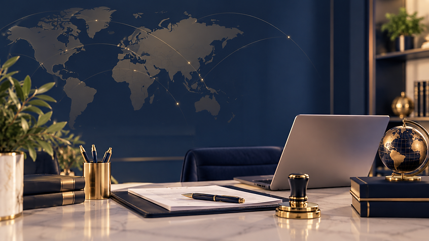 Elegant Navy and Gold Notary Office.png