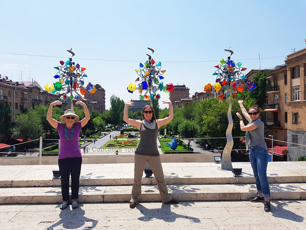 At the Cascade - Yerevan