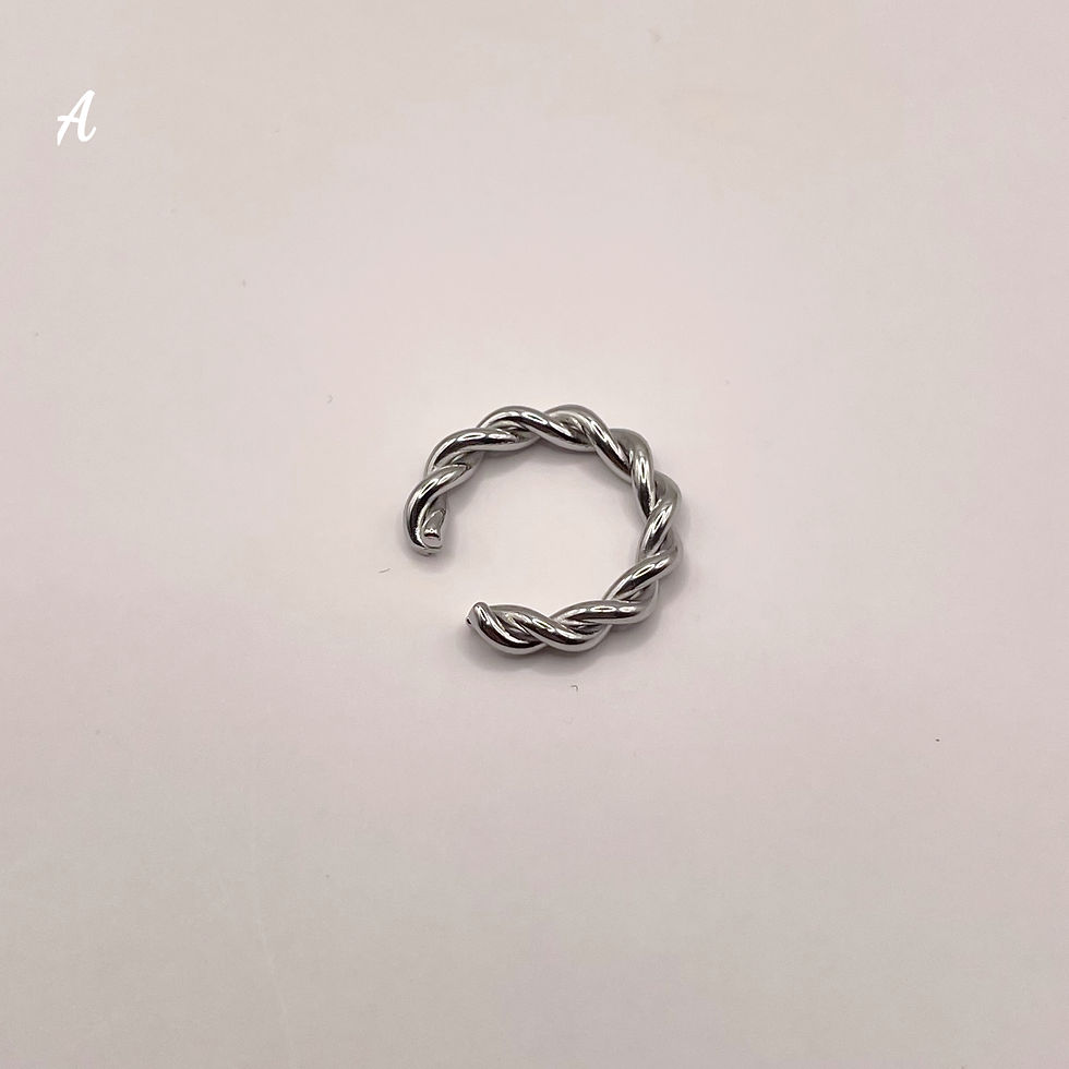 Miniatura: Earcuff Torchon Mini Argento