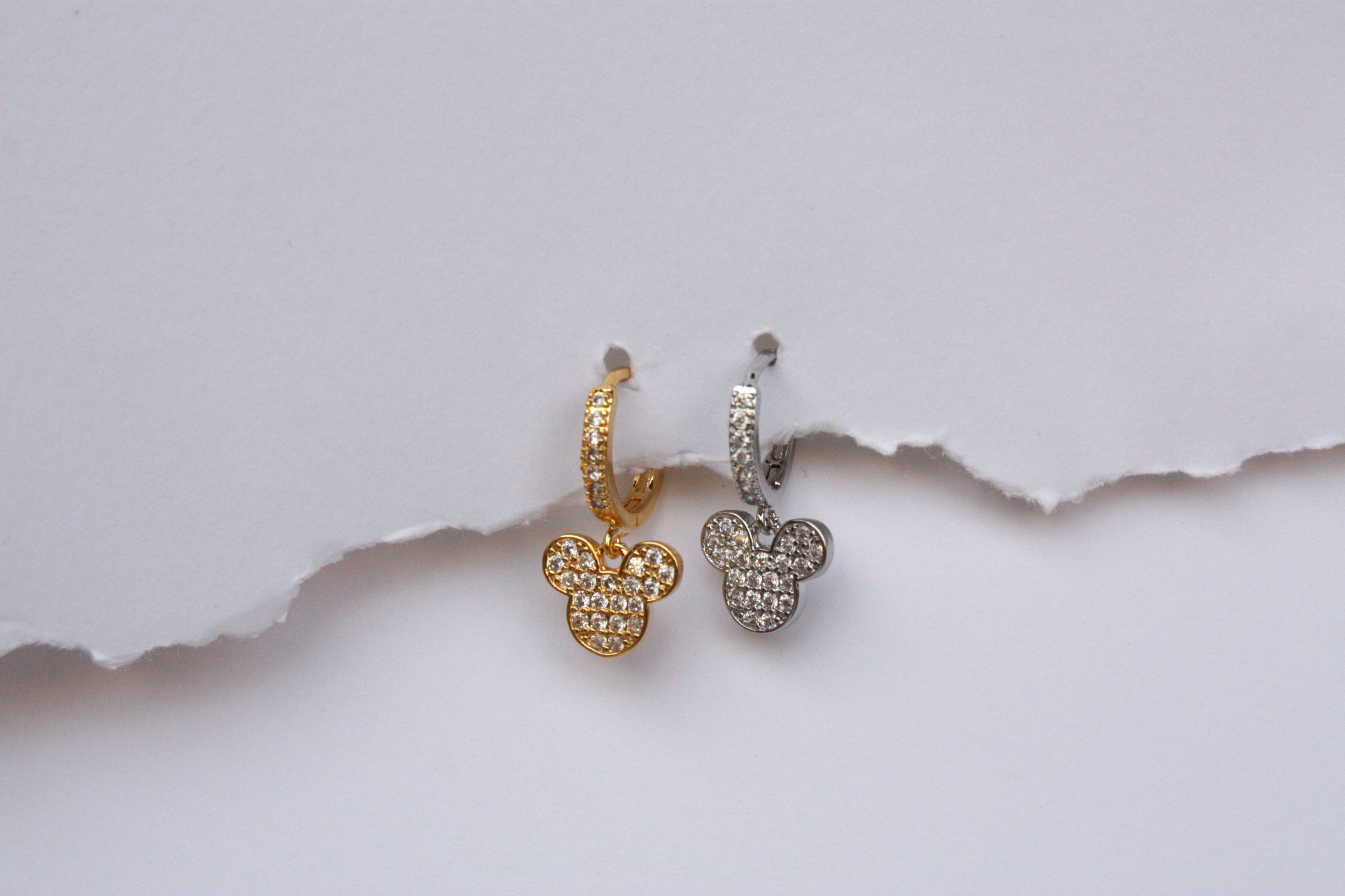 Hoop topolino glitter