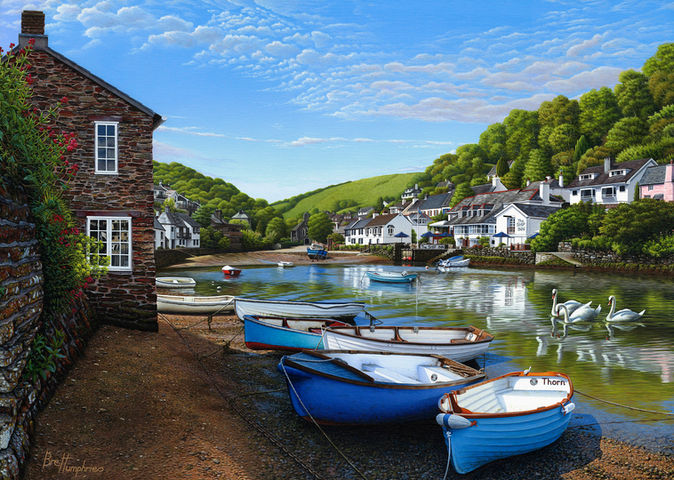 Hidden Harbour landscape painting by the artist Brett Humphries