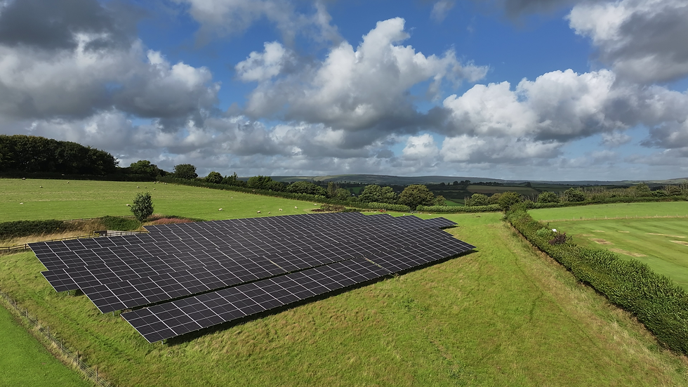 West Buckland Schools' groundmount solar array