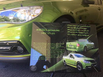 CAR AND BUSINESS DISPLAY.