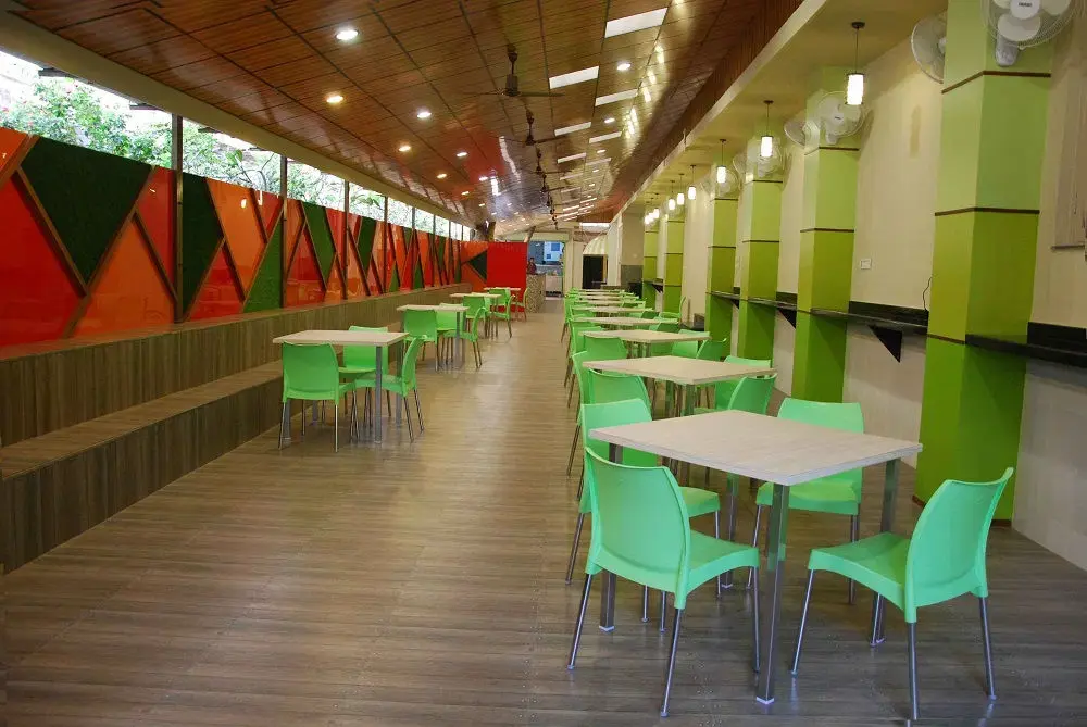 Food court and socializing area for Thane students