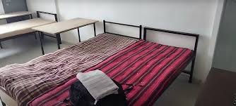 Modern hostel facilities with valley views