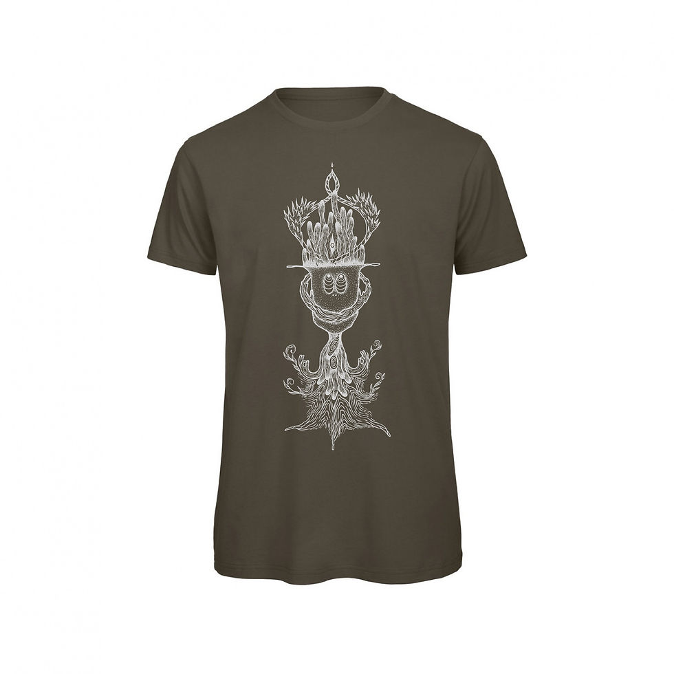 Thumbnail: Meditation Energetic T-shirt / Organic Cotton / Wearable Art