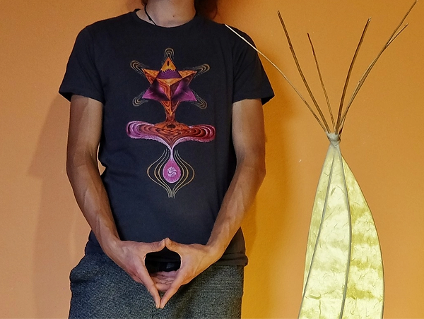 SuryaRay Wear - energetic visionary t-shirts (Merkaba)