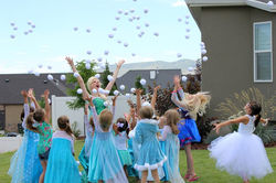 Snowball fight princess party