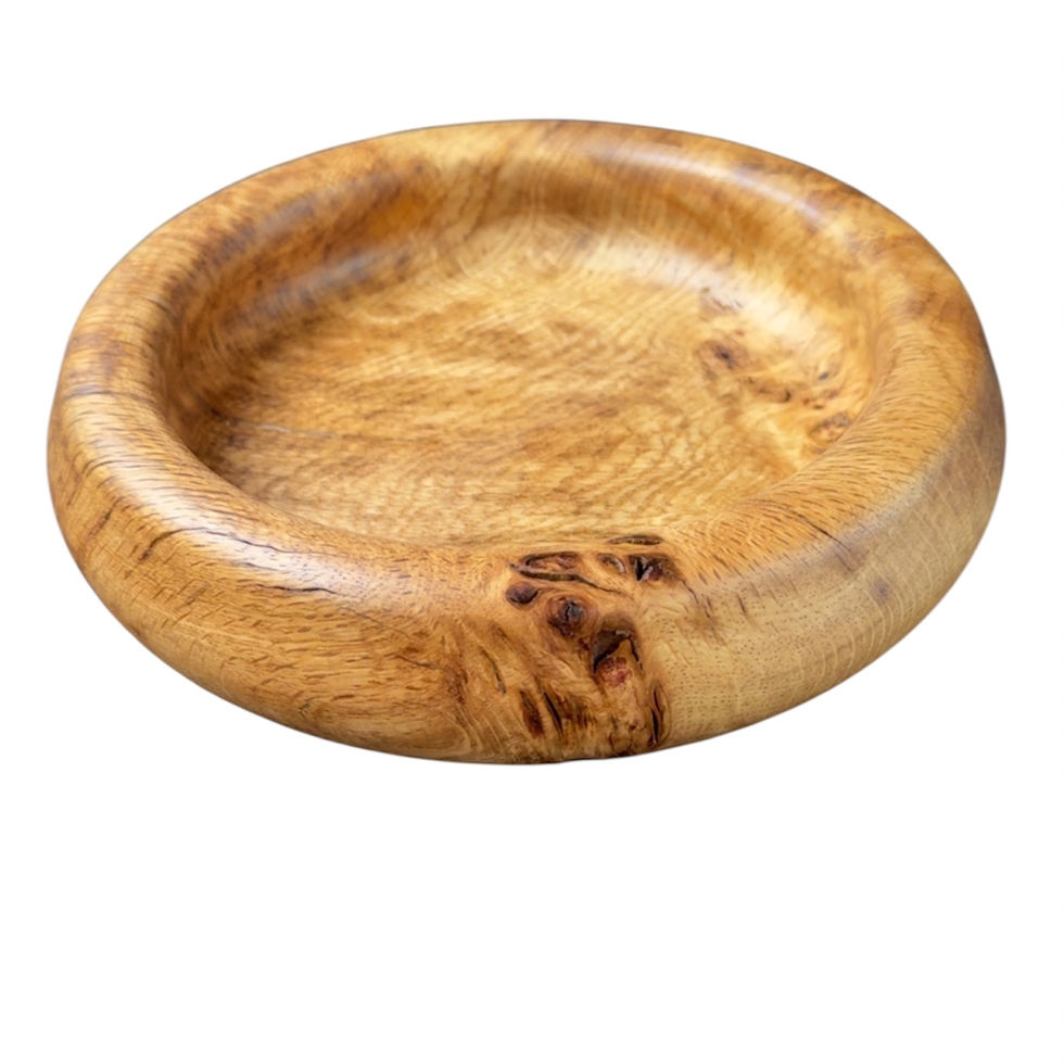 Handmade oak bowl