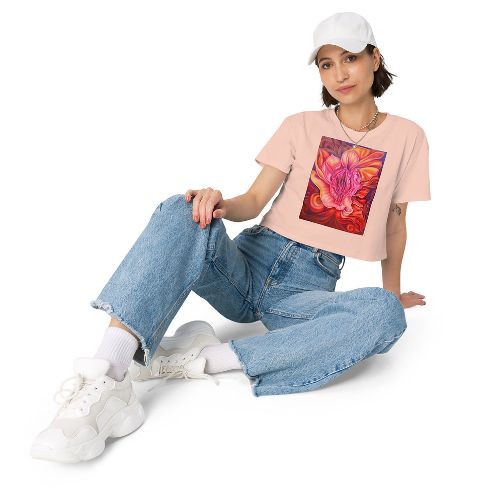 Thumbnail: "Burning Passion" Women’s crop top