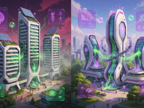 Transição de prédios neutros para zero carbono com tecnologias sustentáveis, captura de CO₂ e geração de energia limpa em ambiente urbano