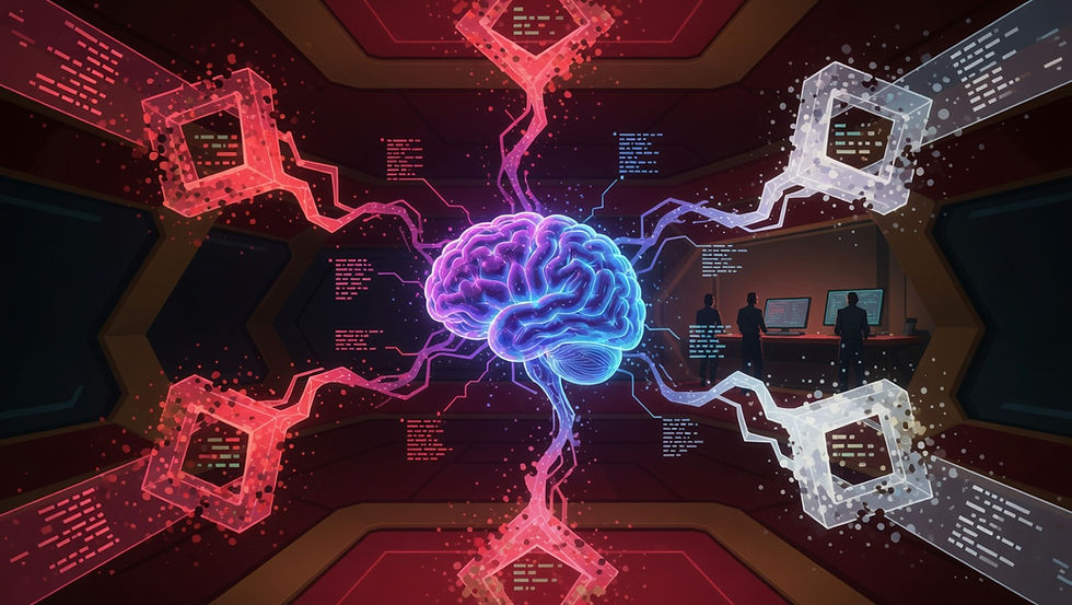 Sistema de inteligência artificial gerando e testando algoritmos de forma autônoma