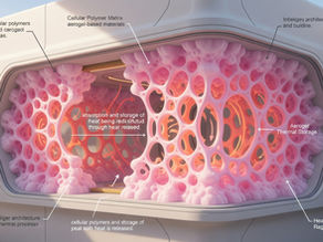 Edifício com polímeros celulares e aerogéis que absorvem, armazenam e liberam calor como sistema energético integrado