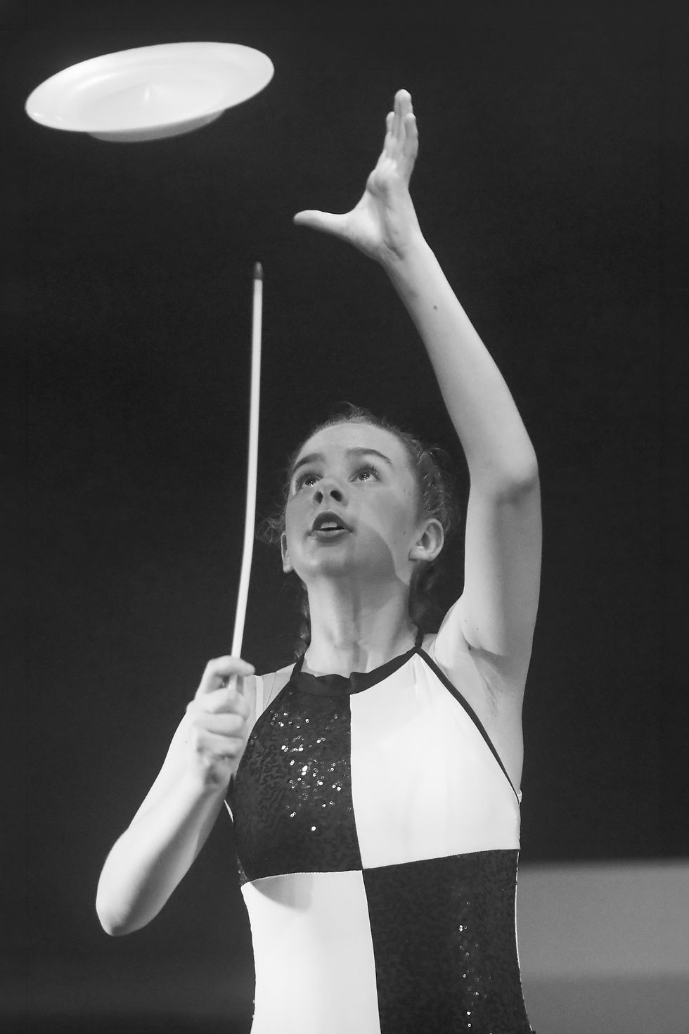 Young Gymnast Stretching