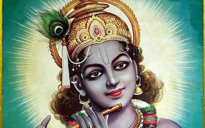 Book cover for Bhagawan Mahaan Hain showing spiritual themes.