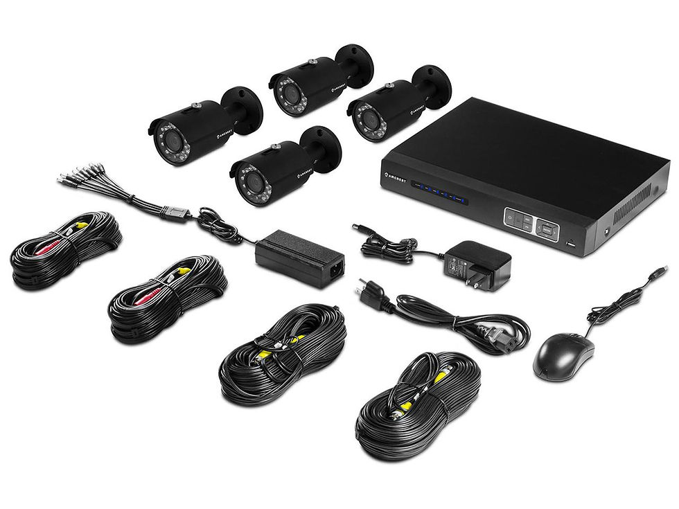 Thumbnail: Amcrest 720p 4ch HDCVI Security System DIY