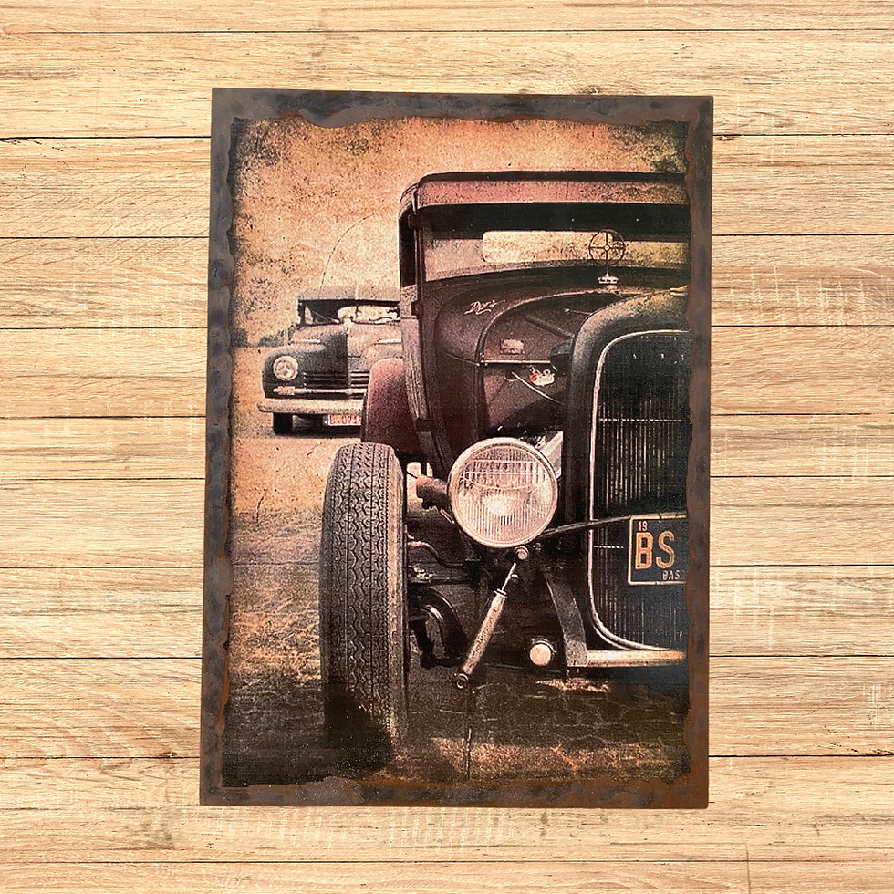 Miniature : vieilles voitures en sepia