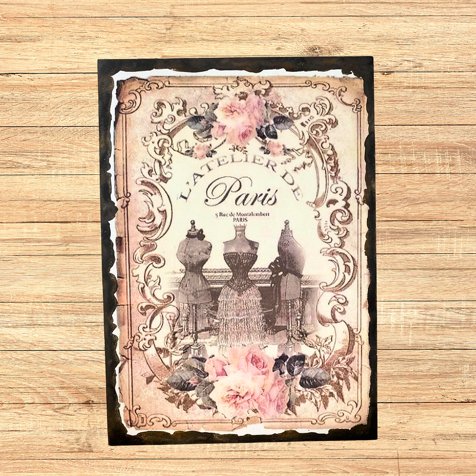 Miniature : Tableau l'atelier de Paris  ✨ Ambiance rétro chic garantie avec ce tableau "L’Atelier de Paris" 🪡👗. Une ode à la couture et