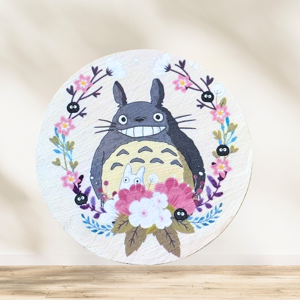 Dessous verre Totoro  🌸✨ Apporte une touche de magie et de tendresse à ton espace avec ce dessous-de-verre inspiré de l’univ