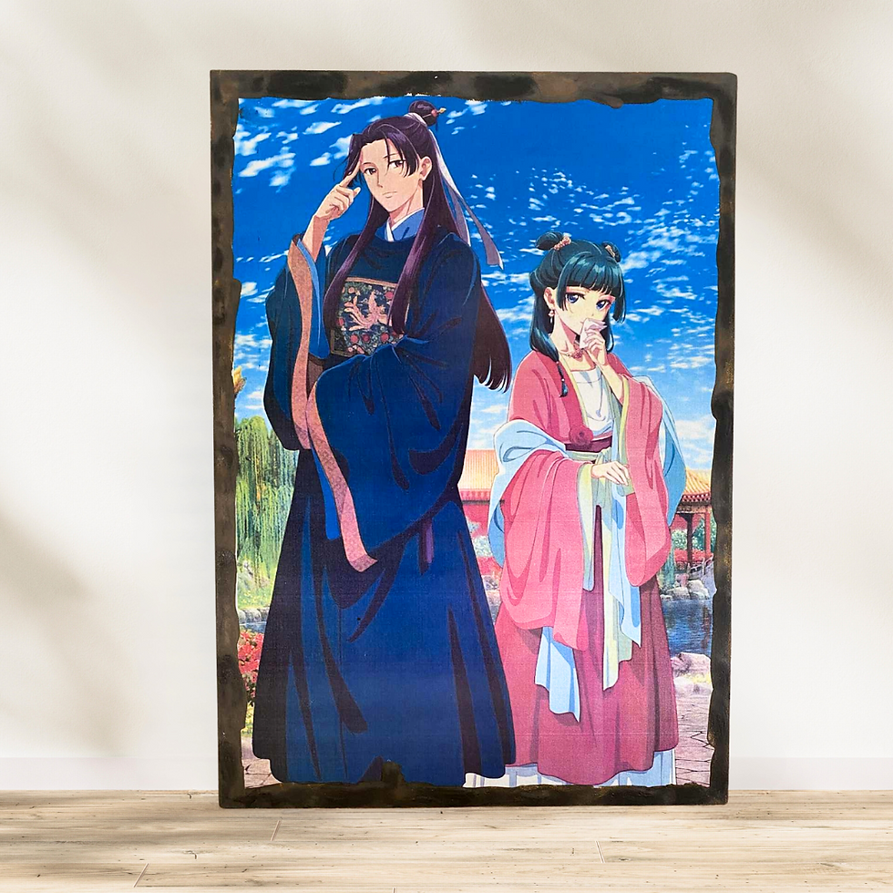 Tableau Les carnets de l'apothicaire 💛🌸 Pour les vrais fans des Carnets de l’Apothicaire 🌸💛 Voici Maomao et Jinshi, réun