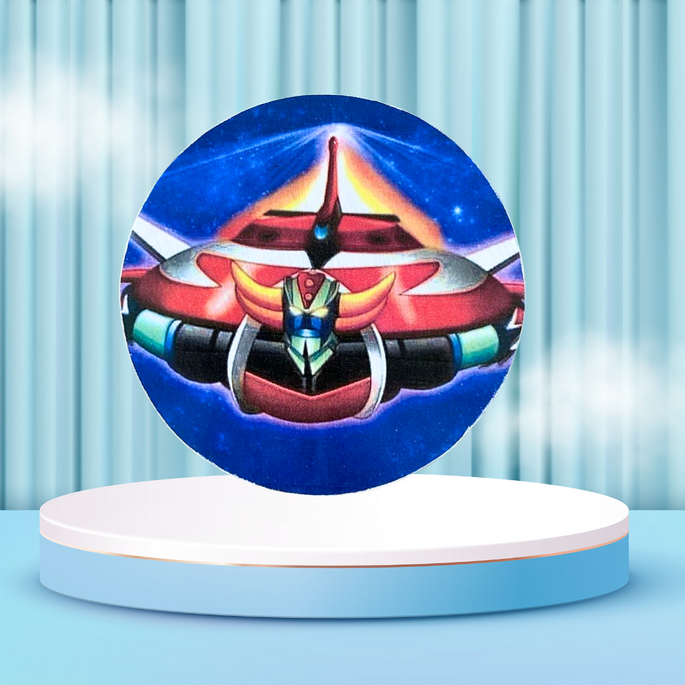 Miniature : Dessous verre Goldorak  🚀✨ Quand l’artisanat rencontre la nostalgie galactique ! ✨🚀  Voici un dessous de verre pas comme le