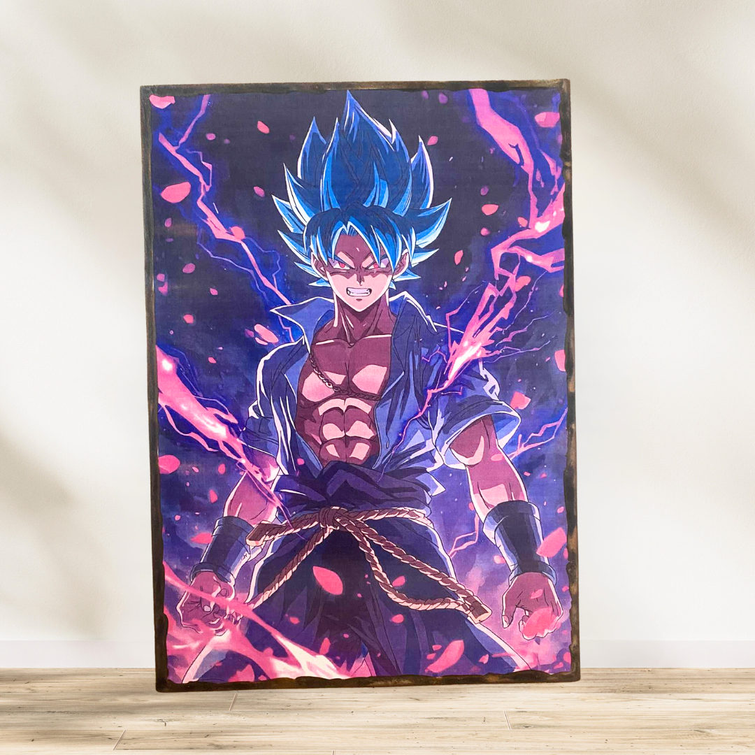 Tableau Dragon ball ⚡🔥 Quand votre déco passe en mode Super Saiyan… 🔥⚡ Chez Sophie Création, l’énergie ne manque pas, surt