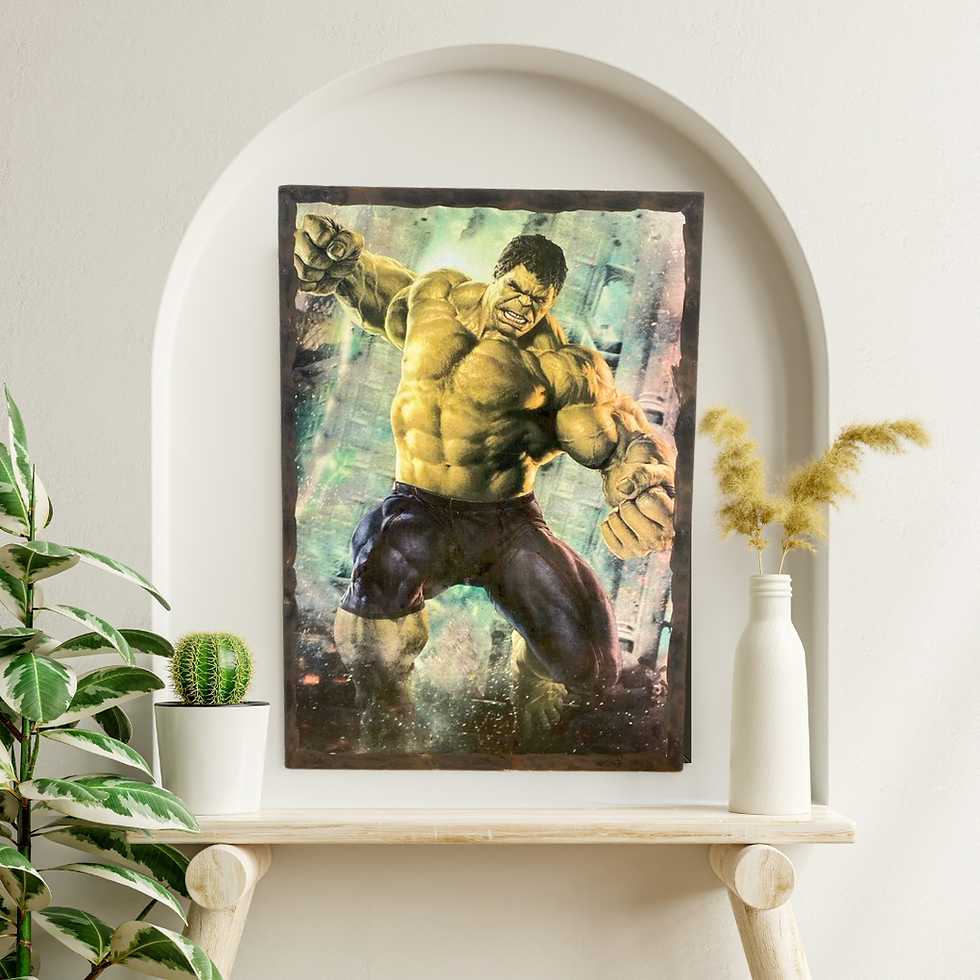 Miniature : Tableau Hulk  💥 Puissance, rage et héroïsme réunis dans un seul tableau ! 💥 Voici notre dernière pépite : une œuvre vibrant