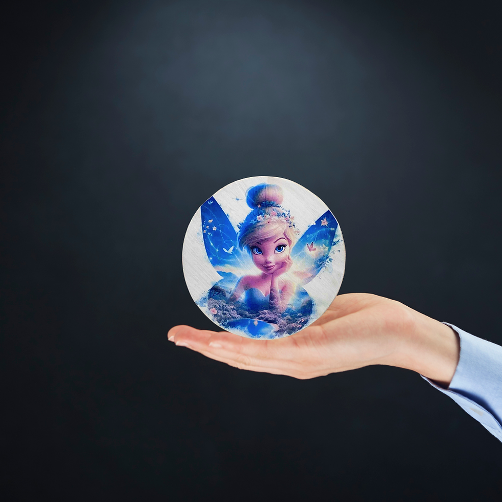 Miniature : Dessous verre fée   ✨ Un brin de magie à poser sous ton verre  ✨ Laisse cette petite fée veiller sur tes moments de détente,