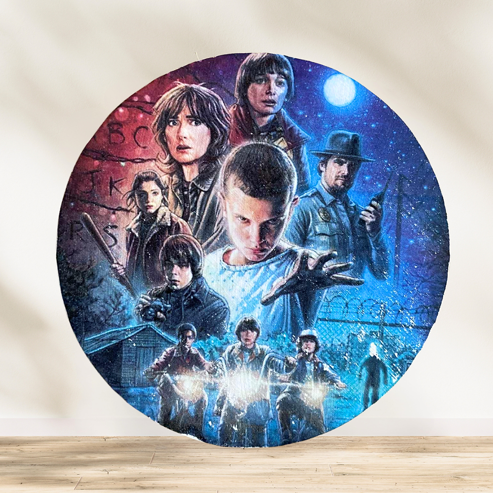 Dessous de verre Stranger things  ✨ Plongez dans l’Upside Down ✨ Ajoutez une touche geek et rétro à vos apéros avec ce dessou