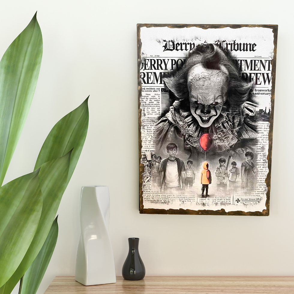 Miniature : Tableau ça  🎈 Il flotte… et il t’attend. 😈 Plonge dans l’univers terrifiant de Ça, où les ballons rouges ne sont jamais bon