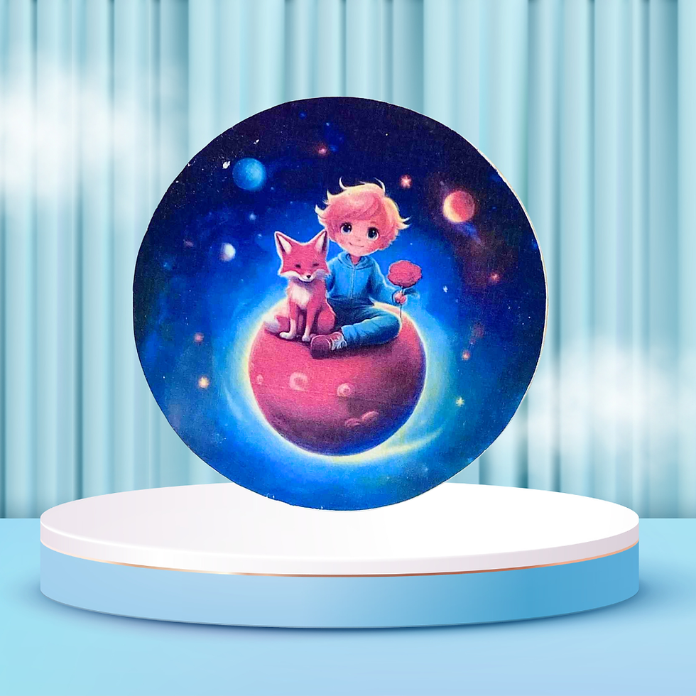 Dessous de verre Le petit Prince  Un voyage tout en poésie   Embarquez pour un instant de rêve avec ce dessous-verre inspiré